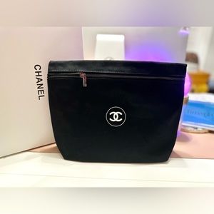 Chanel Canvas Cosmetic Pouch